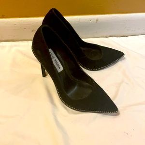 Steve Madden black suede shoes good condition hardly worn